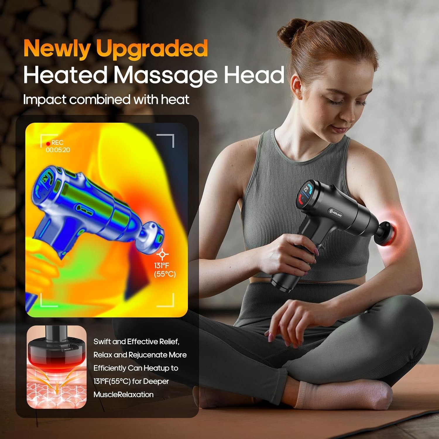 AERLANG Massage Gun with Heat