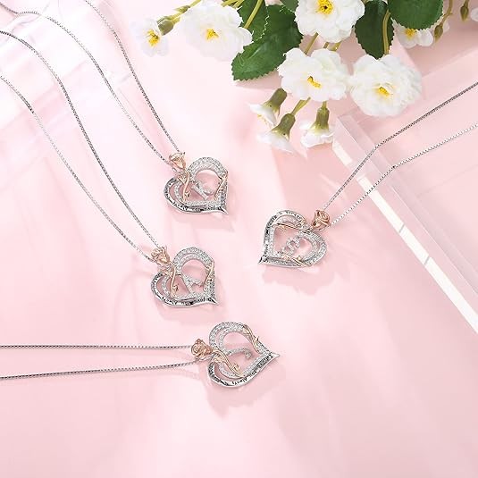 Rose Heart Necklace