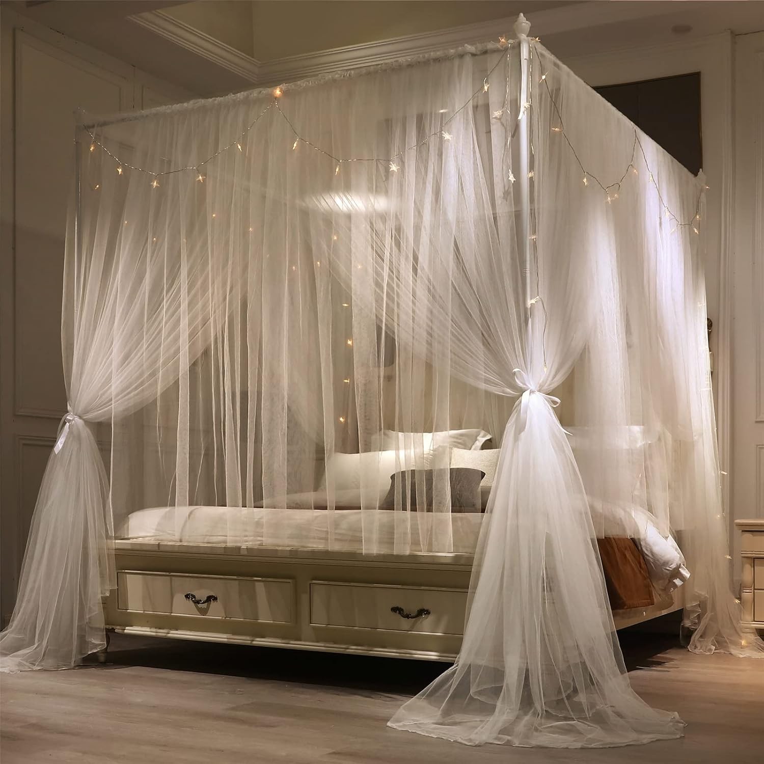 Luxury Ruffle Tassel Canopy